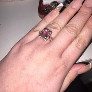 Elegant Pink Gemstone Ring